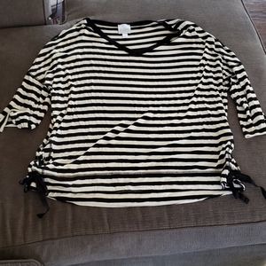 💥50% sale💥Sunday striped long sleeve Large #809